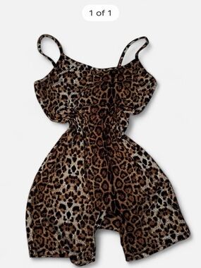Leopard Print Romper